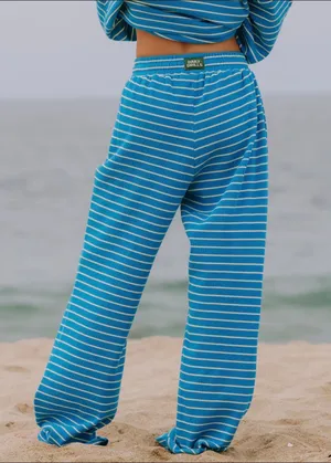Daily Drills Malibu & Lemonade Stripe Relaxed Sweatpants thumbnail 1