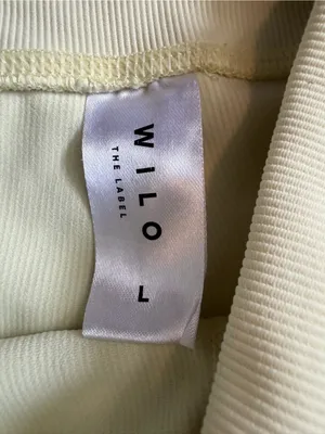 WILO Yellow Ribbed Biker Shorts Large thumbnail 3