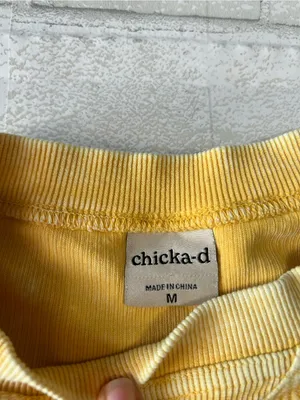 University of Iowa Yellow Corded Cropped Game Day Sweatshirt size Medium thumbnail 3