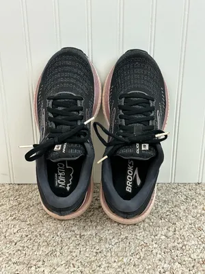 Brooks Women's Glycerin GTS 19 Running Shoes in Black and Rose Gold thumbnail 4