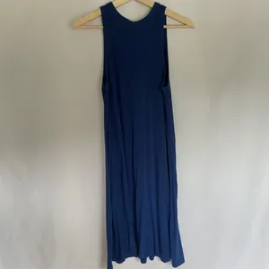 a new day blue sleeveless summer sundress casual rayon spandex‎ size small thumbnail 6