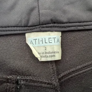 Athleta Athletic Adjustable Waist Tennis Stretch Mini Skirt Black Size 2 thumbnail 7