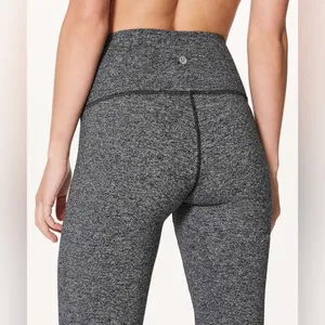Lululemon Wunder Under Hi-Rise Tight 28" Heathered Black Size 10 thumbnail 2