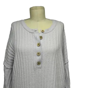 Free People Around‎ the Clock Tunic Sweater Lavender Size Small thumbnail 7