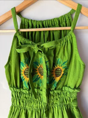 Sunflower Sundress Green Size XS thumbnail 2