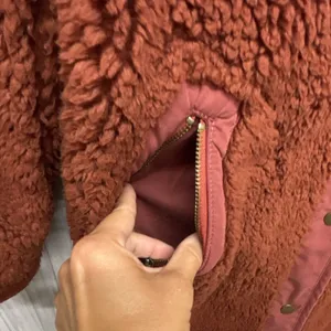 Anthropologie Womens Size S Reversible Animal Print Snap Coat Pockets Brown thumbnail 3