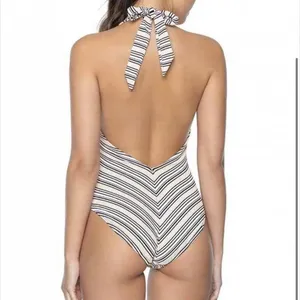 𝅺NWT PILYQ PQ Harbour Stripe Avery One Piece Swimsuit S thumbnail 2