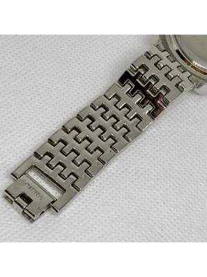 Style & co silver tone women watch rhinestones mop dial Roman 6.5” running thumbnail 8