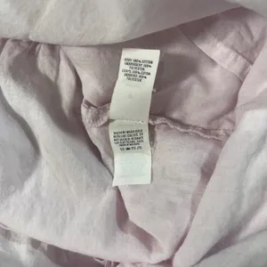 Aerie Light Pink Cotton Eyelet Ruffle Mini Skirt Elastic Waist Medium M Boho thumbnail 5