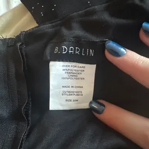 B Darlin Black bodycon homecoming dress with sleeves thumbnail 3