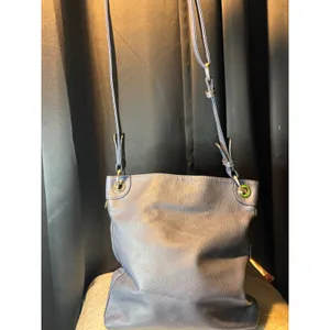 Rosetti Navy Blue Pebble Faux Leather Crossbody Bag Organizer Purse Silver Tone thumbnail 8