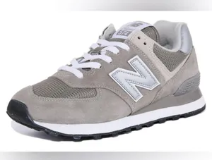 New Balance Classic 574 suede sneakers. Women’s size 8. Gray thumbnail 3