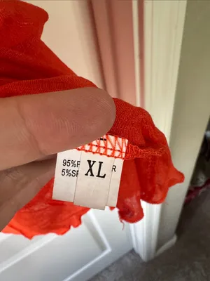 Women’s Bright Red Sleeveless Layered Tank / J34 thumbnail 4