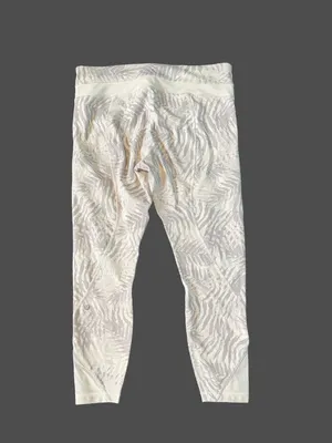 Lululemon Inspire Tight II Mesh Palm Camo White Nimbus 10 Zip Pocket Crop Yoga thumbnail 6