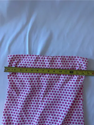 Pink Polka Dot Strapless Tunic Top thumbnail 4