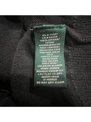 Lauren Ralph Lauren Black Sweater with Buckle Accent Size M thumbnail 10