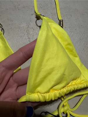 Hello Molly bird of paradise swim top lemon bikini top small NWT thumbnail 6
