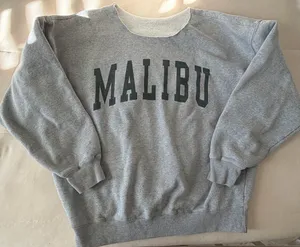 Brandy Melville Malibu Graphic Crewneck Sweatshirt - Gray thumbnail 1