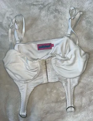 White Edikted Top Corset thumbnail 1