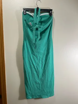 NWT Nine West Green Halter Dress thumbnail 3