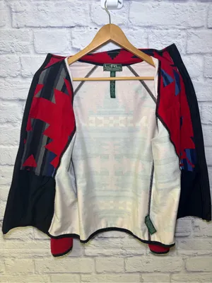 Lauren Ralph Lauren Active Puffer Fleece Jacket With Native Print Womens Size XL thumbnail 13