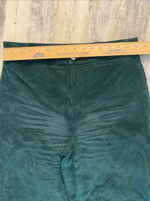 Madewell Emmett Wide Leg Corduroy Pants Welt Pocket Luxury Forest Stretch 29 thumbnail 3
