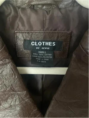 Vintage Leather Double Breasted Jacket Belted Coat Quiet Luxury Parisian 90s 80s thumbnail 7