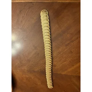 Chain Belt Goldtone Metal Faux Coin Stretchy Will Fit From 24" Up to 28" Waist thumbnail 8