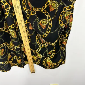 ASTR the Label Chain Reaction Black‎ and Gold Chain Print Mini Dress Womens XS thumbnail 4