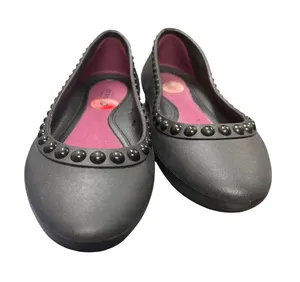 Crocs womans black rubber slip on casual shoes sz 6 SKU 10-102 thumbnail 1