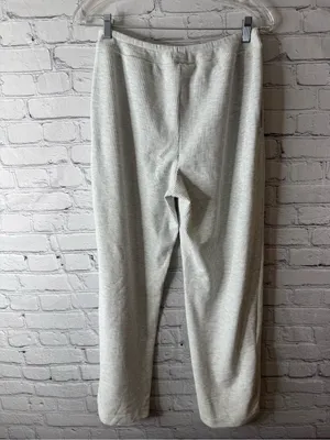Soma Light Gray Ribbed Knit Womens  Pants medium thumbnail 4
