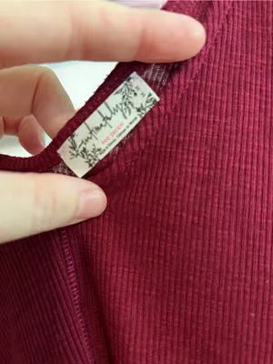 Free People Knot Strap V-Neck Tank - Burgundy thumbnail 3