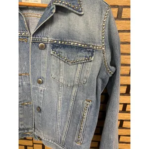 Frame‎ Studded Denim Jacket Size Small thumbnail 4