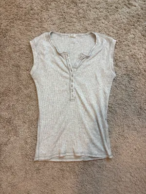 Brandy Melville Button Up Top  thumbnail 2