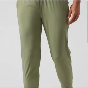 Athleta run with it safe Olive Green Women's Jogger Pants size large no flaws thumbnail 2