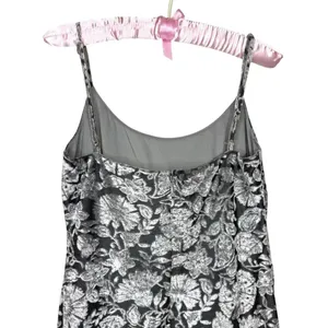 NWOT Y2K Bebe Slip Dress S Velvet Burnout‎ Silver Lined Fairy Grunge Whimsigoth thumbnail 7