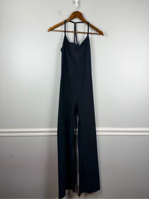 Abercrombie YPB sculptLUX Full Length Flare jumpsuit size medium thumbnail 3