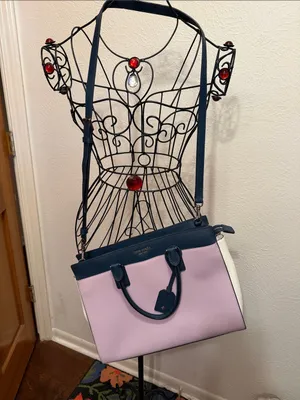💓💓💓BOGOHO💓💓💓Kate Spade Pink and Navy Saffiano Leather Tote thumbnail 2