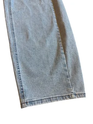 Oat New York Wide Leg Barrel Jeans Light Wash Denim Quiet Luxury Size 10/30 thumbnail 3