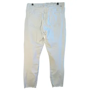 Mother High Waisted Looker Ankle Fray White Distressed Skinny‎ Jeans 29 READ thumbnail 2