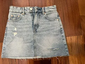 Stradivarius Jean Skirt thumbnail 4