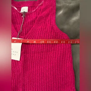 Target A New Day Sleeveless Knit Sweater Tank Top Pink XS thumbnail 3
