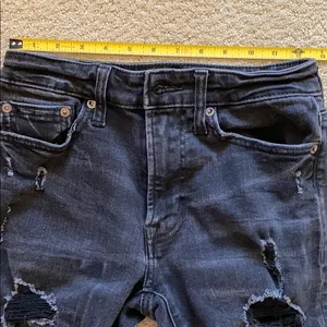 Jrs American Eagle Black jean shorts 26 thumbnail 8
