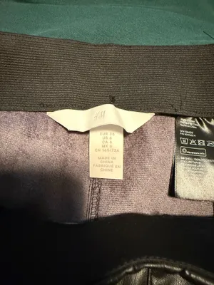 H&M Leather Faux Pants thumbnail 2