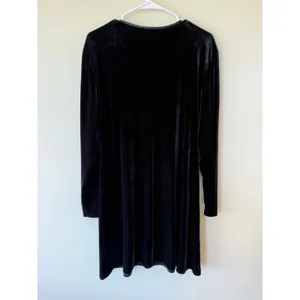 K.C. Spenser Vintage Black Velvet Dress Size 14 whimsigoth classic Y2K thumbnail 2