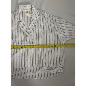 Anthropologie Women's striped Oversized NWT Blouse size S thumbnail 6