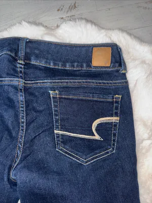 American Eagle Outfitters Women's Dark Indigo Artist Jeans thumbnail 4