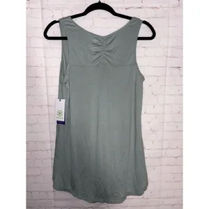 NEW Gaiam Harmony Tank Luna Sage Green Moon Phase Graphic Yoga Top Size M thumbnail 4