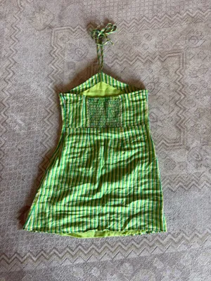 Faithfull the Brand Green Halter Dress thumbnail 3