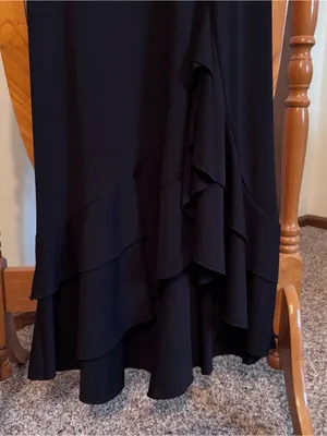 Younique Black High-Low Ruffle Slip Dress- Medium thumbnail 5